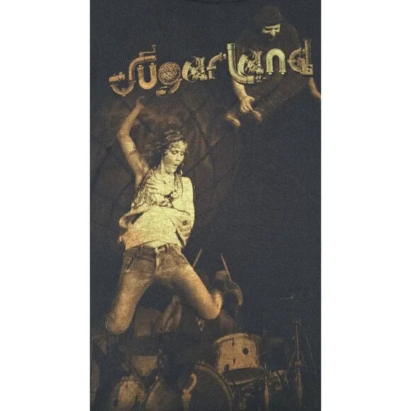 Sugarland Tour T-Shirt Incredible Machine Women Size Medium Jennifer Nettles - Picture 3 of 6